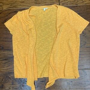 Eileen fisher linen blend short sleeve cardigan